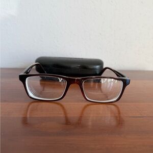 Orbit 5575 Brown Crystal Eye Glasses Eyewear Frames 49/18/140 Good condition